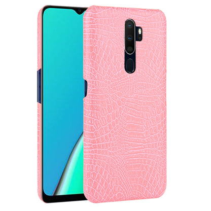 For Oppo A9 2020 / A5 2020 / A11X Shockproof Crocodile Texture PC + PU Case, For OPPO A9 2020