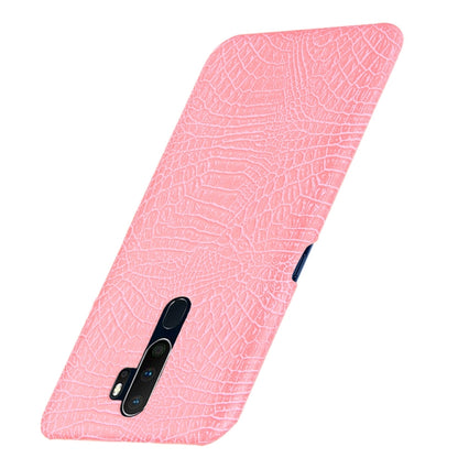 For Oppo A9 2020 / A5 2020 / A11X Shockproof Crocodile Texture PC + PU Case, For OPPO A9 2020