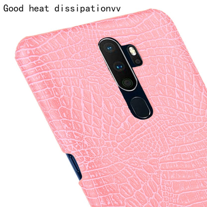 For Oppo A9 2020 / A5 2020 / A11X Shockproof Crocodile Texture PC + PU Case, For OPPO A9 2020