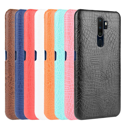 For Oppo A9 2020 / A5 2020 / A11X Shockproof Crocodile Texture PC + PU Case, For OPPO A9 2020