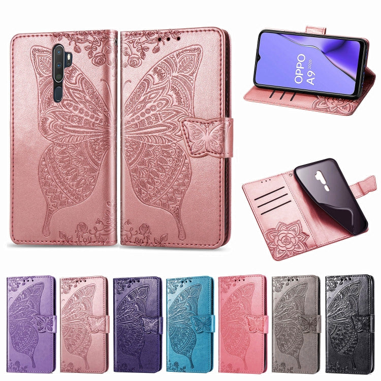 Embossed flip leather phone wallet case set in pink and dark blue colors