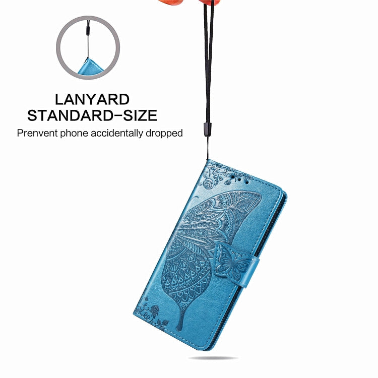 For Nokia 6.2 / 7.2 Butterfly Love Flower Embossed Horizontal Flip Leather Case with Bracket Lanyard Card Slot Wallet, For Nokia 6.2 / 7.2
