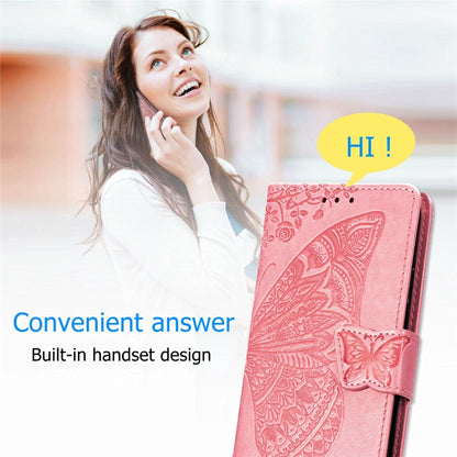 For Nokia 6.2 / 7.2 Butterfly Love Flower Embossed Horizontal Flip Leather Case with Bracket Lanyard Card Slot Wallet, For Nokia 6.2 / 7.2