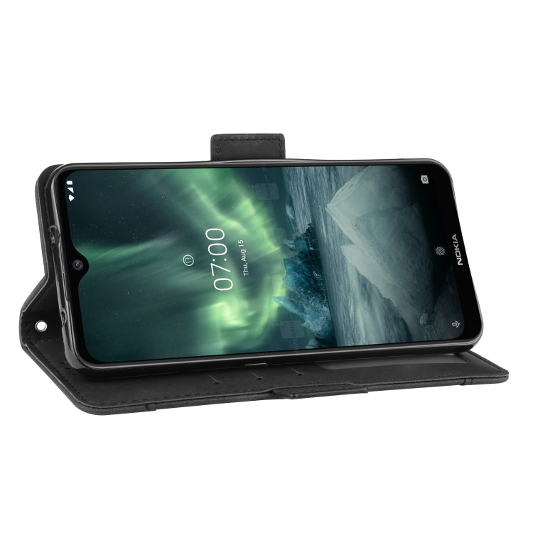 For Nokia 7.2 / 6.2 Wallet Style Skin Feel Calf Pattern Leather Case ，with Separate Card Slot, For Nokia 7.2 / 6.2