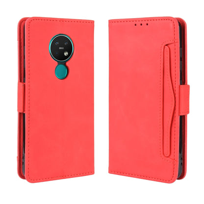 For Nokia 7.2 / 6.2 Wallet Style Skin Feel Calf Pattern Leather Case ，with Separate Card Slot, For Nokia 7.2 / 6.2