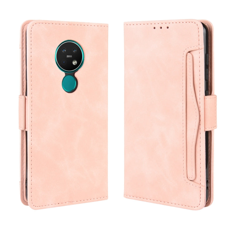 For Nokia 7.2 / 6.2 Wallet Style Skin Feel Calf Pattern Leather Case ，with Separate Card Slot, For Nokia 7.2 / 6.2