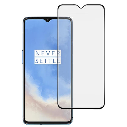 Tempered glass screen protector film for OnePlus 7T, full-coverage 2.5D curved edges
