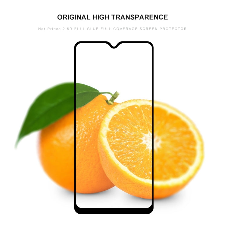Clear tempered glass screen protector with full-coverage shape and 2.5D edge