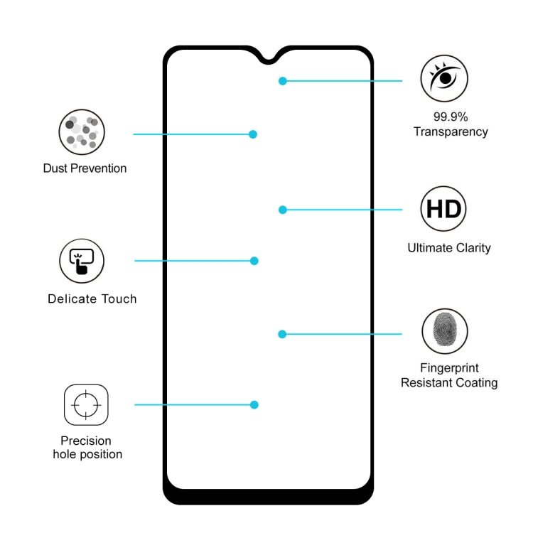 Tempered glass screen protector with dust prevention, HD clarity, and fingerprint resistance