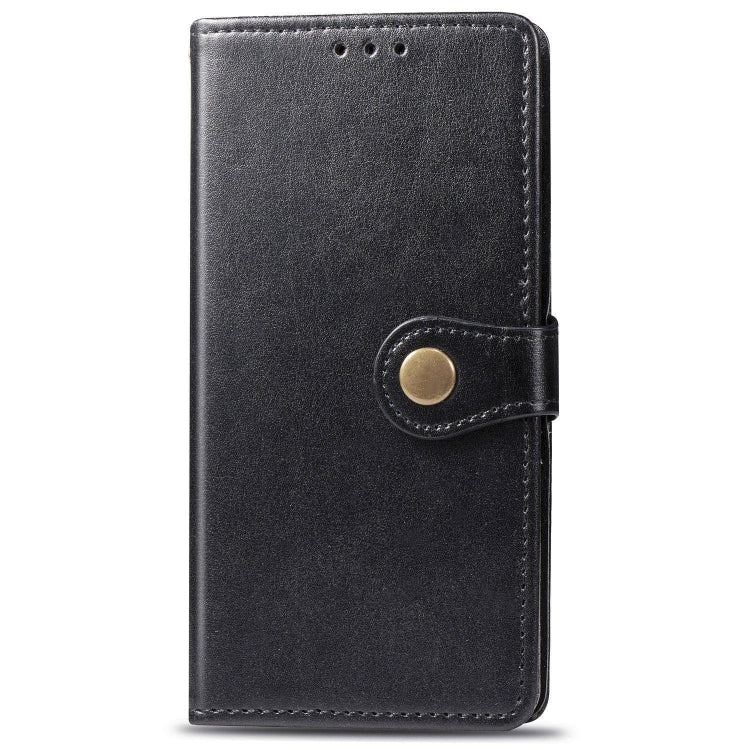 For OPPO A5 2020 / A9 2020 Retro Solid Color Leather Buckle Phone Case with Lanyard & Photo Frame & Card Slot & Wallet & Stand Function, For OPPO A5 2020