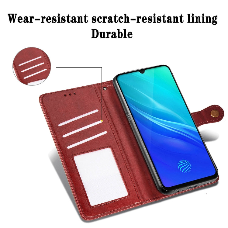 For Vivo S1   Retro Solid Color Leather Buckle Phone Case with Lanyard & Photo Frame & Card Slot & Wallet & Stand Function, For vivo S1