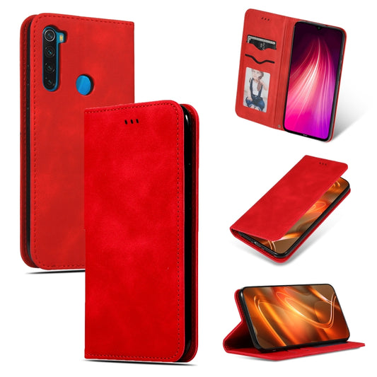 Retro Skin Feel Business Magnetic Horizontal Flip Leather Case, For Xiaomi Redmi Note 8, For Xiaomi Redmi Note8 Pro