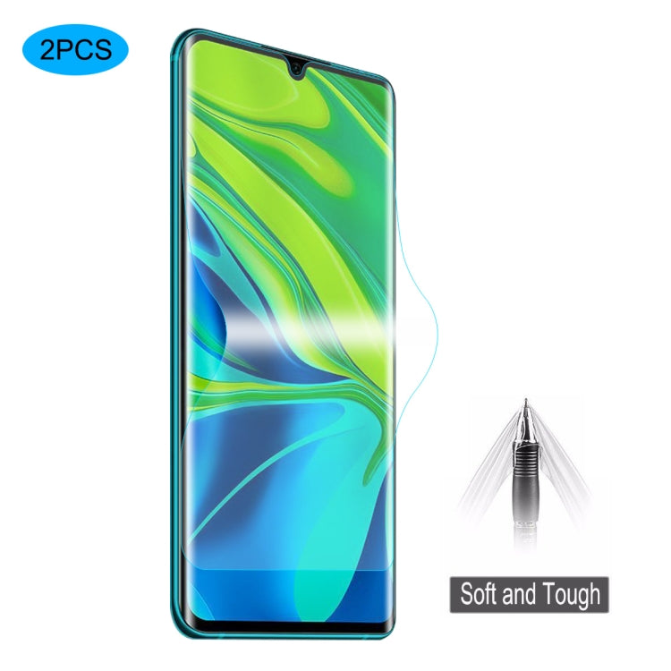 2-pack clear hydrogel screen protector film with curved full-coverage edges