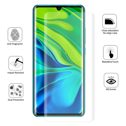 Clear hydrogel screen protector with anti-fingerprint, impact, and dust protection