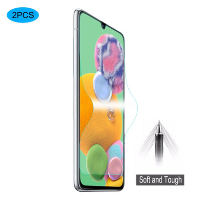 2-pack hydrogel screen protector film for phone display, with applicator tool