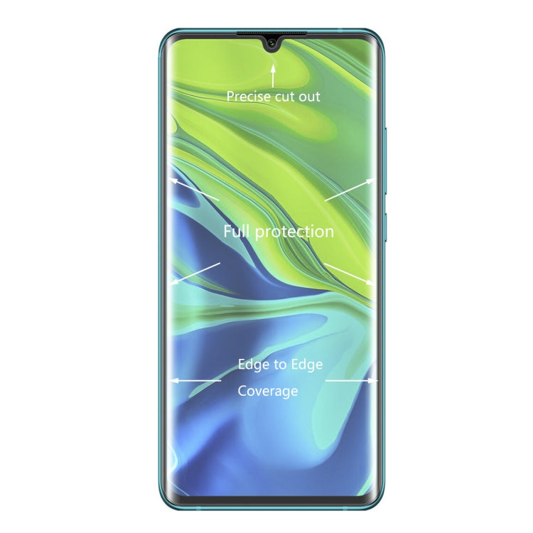 Curved screen protector film showing precise cutout, full coverage, and edge-to-edge fit