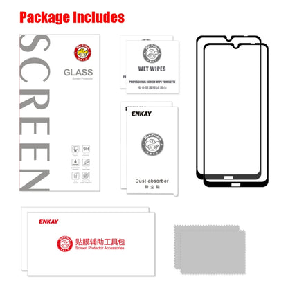 Tempered glass screen protector kit packaging with accessories included