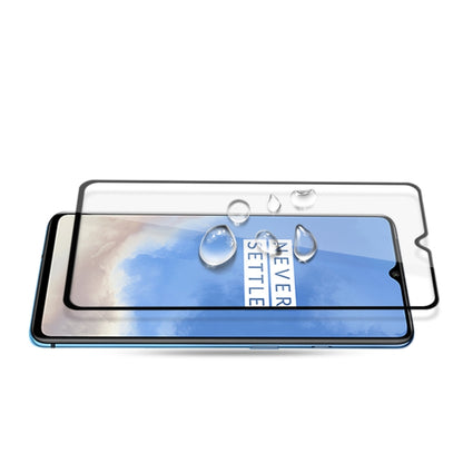 Curved tempered glass screen protector for OnePlus 7T with water droplets