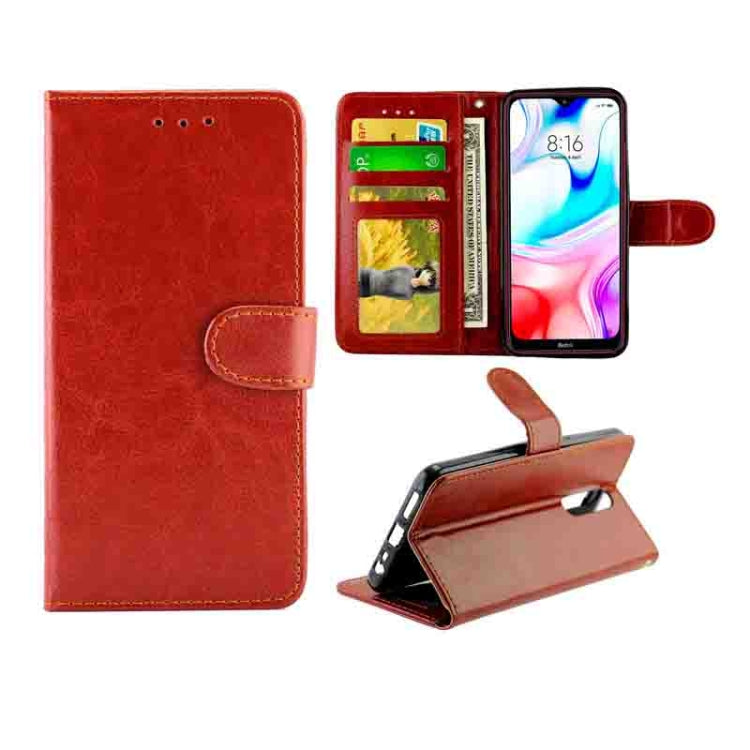 Crazy Horse Texture Leather Horizontal Flip Protective Case with Holder & Card Slots & Wallet & Photo Frame, For Huawei Enjoy 10, For Xiaomi Note10/CC9 Pro, For Xiaomi Redmi Note 8T, For Xiaomi Redmi 8/Redmi 8A, For Samsung Galaxy A30s/A50             ...