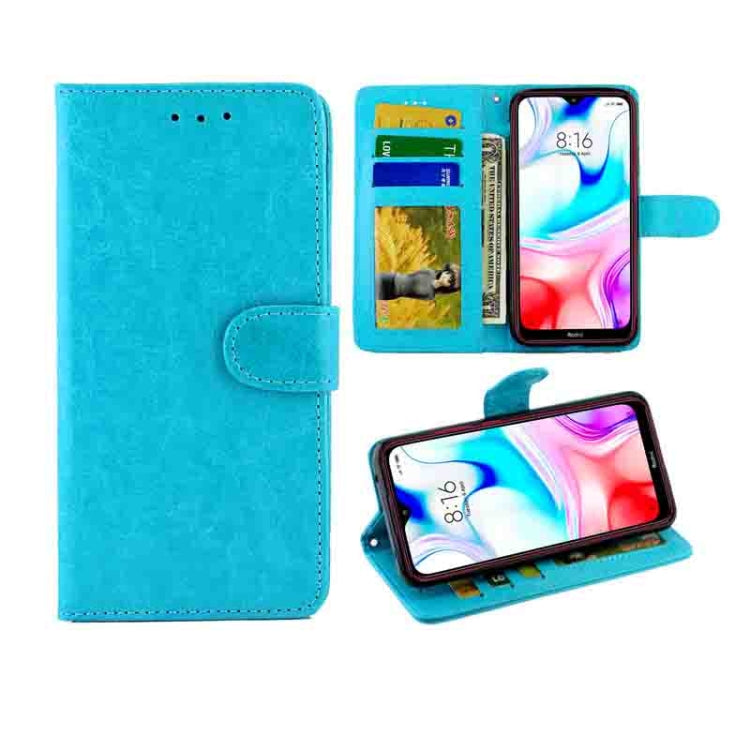 Crazy Horse Texture Leather Horizontal Flip Protective Case with Holder & Card Slots & Wallet & Photo Frame, For Huawei Enjoy 10, For Xiaomi Note10/CC9 Pro, For Xiaomi Redmi Note 8T, For Xiaomi Redmi 8/Redmi 8A, For Samsung Galaxy A30s/A50             ...