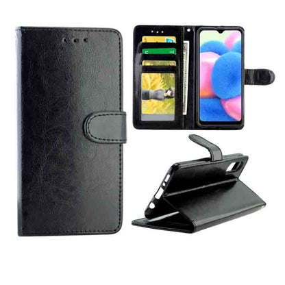 Crazy Horse Texture Leather Horizontal Flip Protective Case with Holder & Card Slots & Wallet & Photo Frame, For Huawei Enjoy 10, For Xiaomi Note10/CC9 Pro, For Xiaomi Redmi Note 8T, For Xiaomi Redmi 8/Redmi 8A, For Samsung Galaxy A30s/A50             ...
