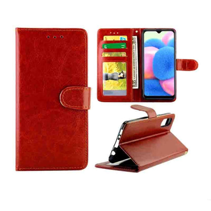 Crazy Horse Texture Leather Horizontal Flip Protective Case with Holder & Card Slots & Wallet & Photo Frame, For Huawei Enjoy 10, For Xiaomi Note10/CC9 Pro, For Xiaomi Redmi Note 8T, For Xiaomi Redmi 8/Redmi 8A, For Samsung Galaxy A30s/A50             ...
