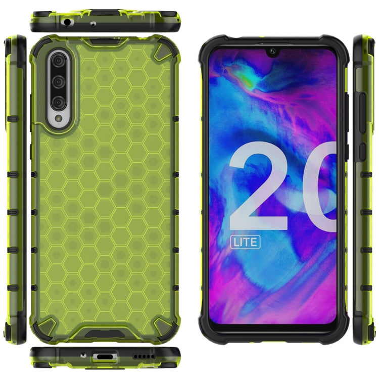 For Huawei Honor 20 Lite  Shockproof Honeycomb PC + TPU Case, For Huawei Honor 20 Lite