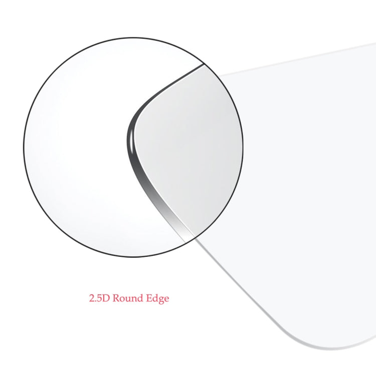2.5D rounded-edge tempered glass screen protector with curved beveled fit