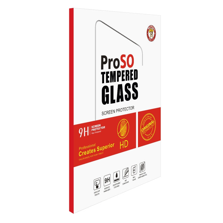 ProSO tempered glass screen protector box for tablet display protection
