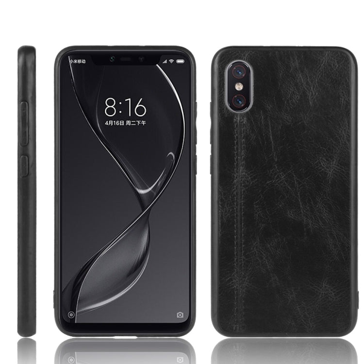 For Xiaomi Mi 8 Pro Shockproof Sewing Cow Pattern Skin PC + PU + TPU Case, For Xiaomi Mi 8 Pro