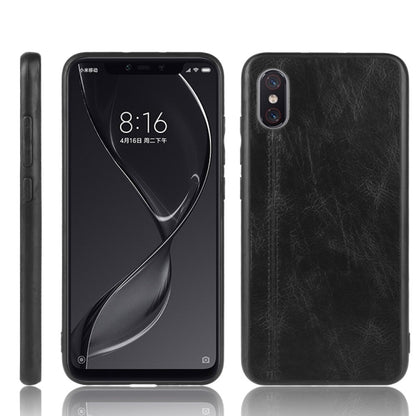 For Xiaomi Mi 8 Pro Shockproof Sewing Cow Pattern Skin PC + PU + TPU Case, For Xiaomi Mi 8 Pro