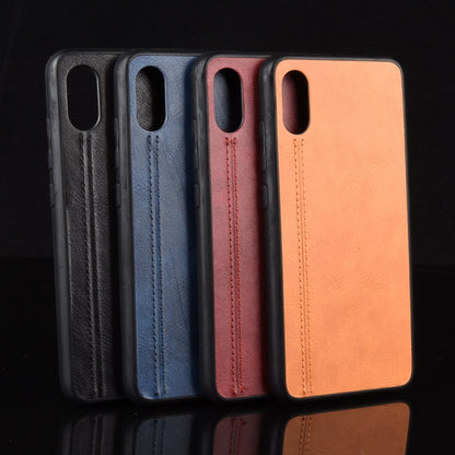 For Xiaomi Mi 8 Pro Shockproof Sewing Cow Pattern Skin PC + PU + TPU Case, For Xiaomi Mi 8 Pro