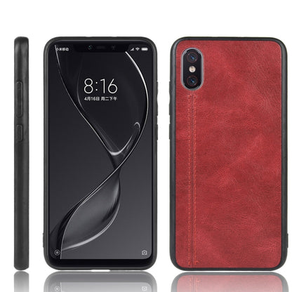 For Xiaomi Mi 8 Pro Shockproof Sewing Cow Pattern Skin PC + PU + TPU Case, For Xiaomi Mi 8 Pro