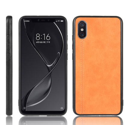 For Xiaomi Mi 8 Pro Shockproof Sewing Cow Pattern Skin PC + PU + TPU Case, For Xiaomi Mi 8 Pro