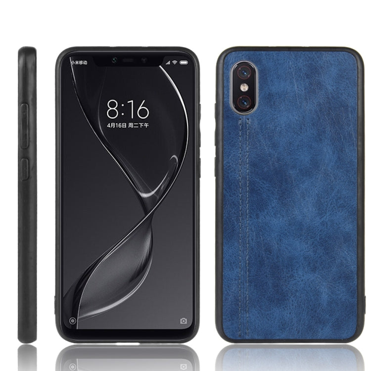 For Xiaomi Mi 8 Pro Shockproof Sewing Cow Pattern Skin PC + PU + TPU Case, For Xiaomi Mi 8 Pro
