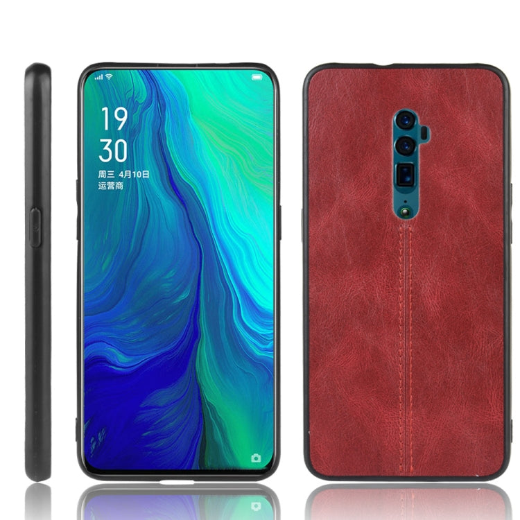 For Oppo Reno 10x zoom Shockproof Sewing Cow Pattern Skin PC + PU + TPU Case, For OPPO Reno 10x zoom