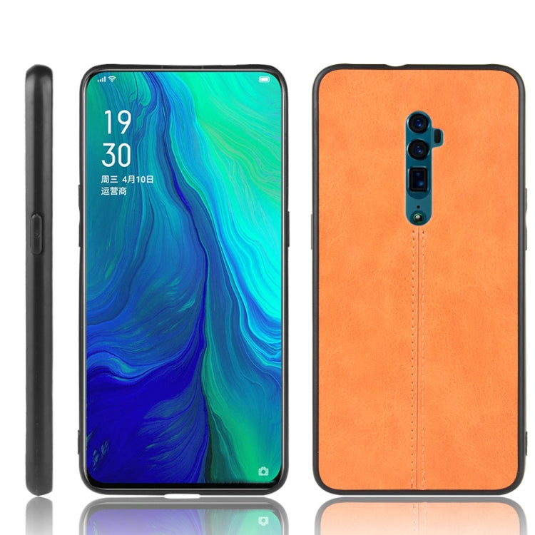 For Oppo Reno 10x zoom Shockproof Sewing Cow Pattern Skin PC + PU + TPU Case, For OPPO Reno 10x zoom
