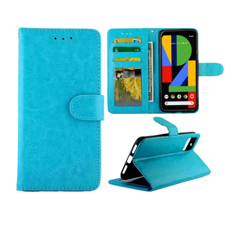 Turquoise leather wallet flip phone case with card slots and photo holder window