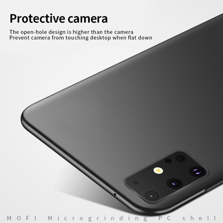 MOFI protective hard phone case, dark gray, with raised camera cutout and flash holes