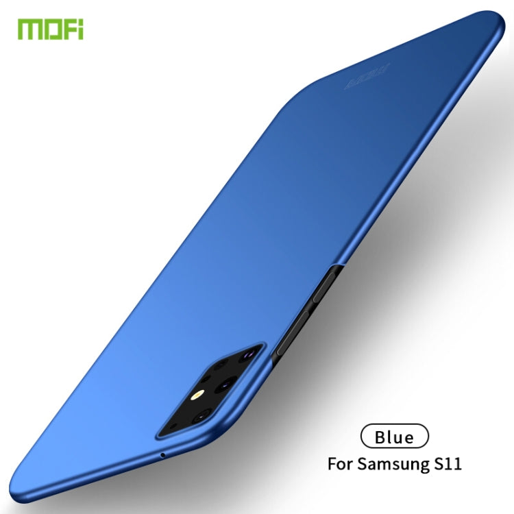 MOFI frosted ultra-thin hard phone case, blue, for Samsung S11