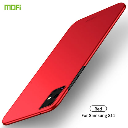 MOFI frosted ultra-thin hard phone case, red, for Samsung S11