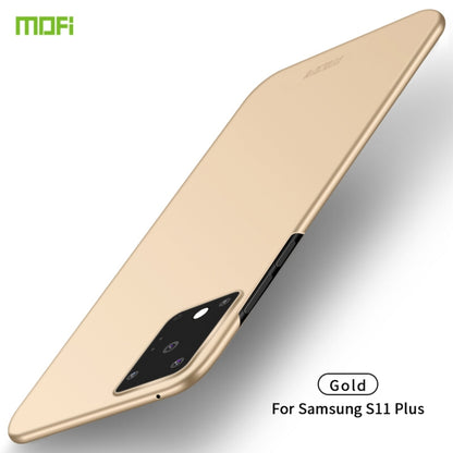 MOFI frosted ultra-thin hard phone case, gold, for Samsung S11 Plus