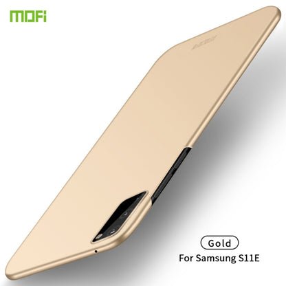 MOFI frosted ultra-thin hard phone case, gold, for Samsung S11E