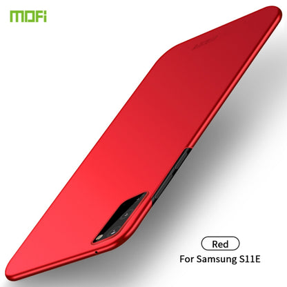 Red frosted ultra-thin hard phone case with camera cutout and side button openings
