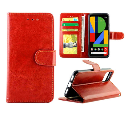 Crazy Horse Texture Leather Horizontal Flip Protective Case with Holder & Card Slots & Wallet & Photo Frame, For Google Pixel4, For LG K20(2019), For OPPO Realme5 Pro