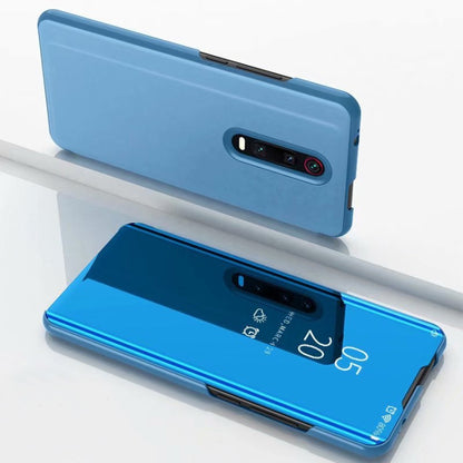 Blue mirror flip phone case with built-in stand, for Redmi K30