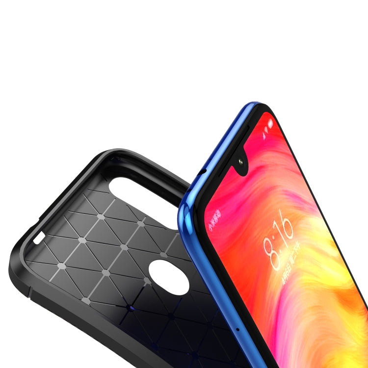 For OPPO A8 Carbon Fiber Texture Shockproof TPU Case, For OPPO A8