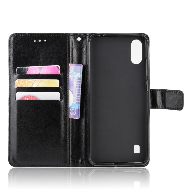 For ZTE Blade A5 2020 Retro Crazy Horse Texture Horizontal Flip Leather Case with Holder & Card Slots & Photo Frame, For ZTE Blade A5 2020