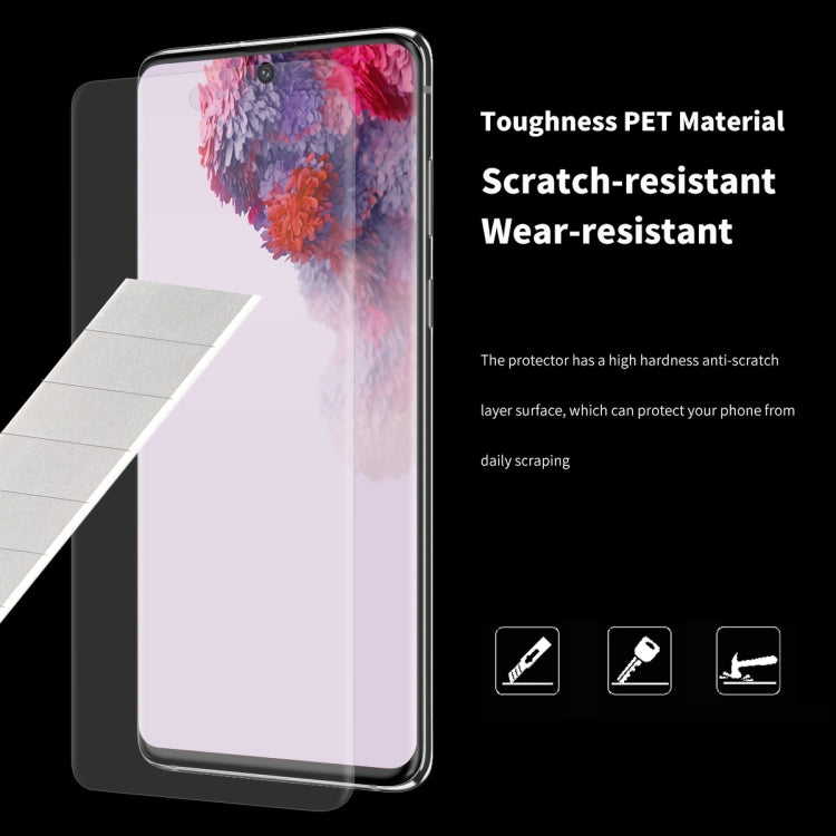 Clear PET screen protector film, scratch-resistant curved surface