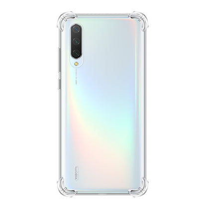 Clear TPU phone case with protective raised edges and camera cutout